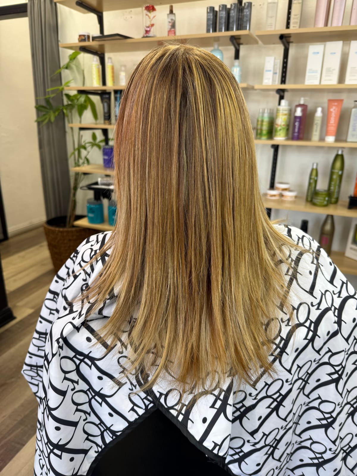 Blonde highlights