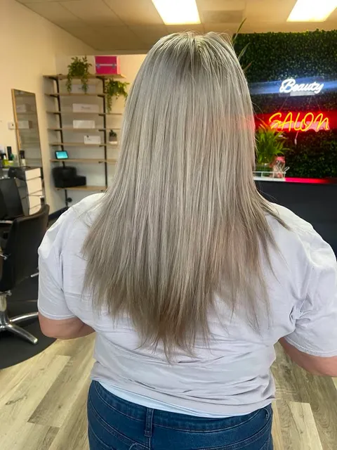 Ash blonde highlights